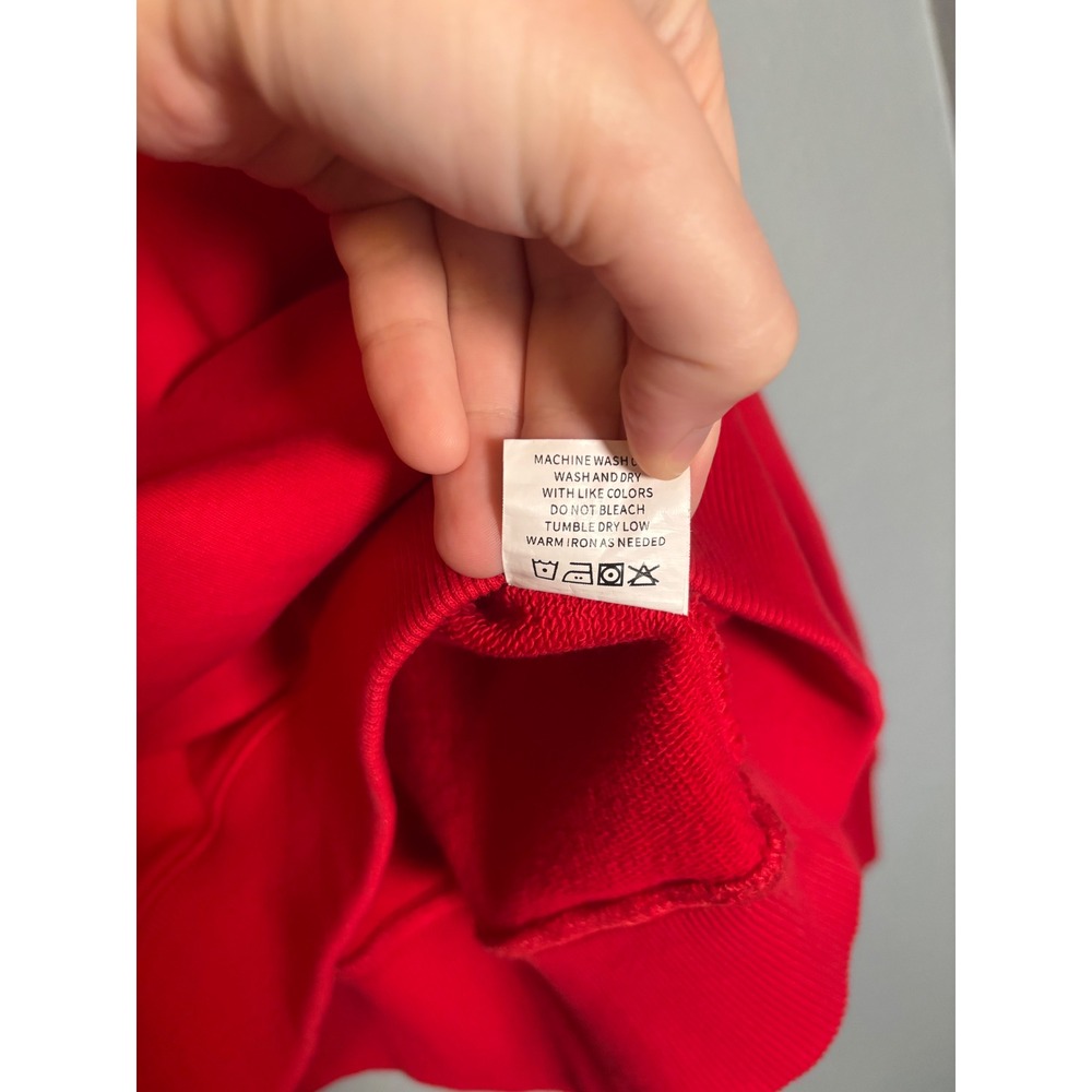 Lingua Franca Madam President Red Organic Cotton Sweatshirt Size Small - Picture 8 of 8